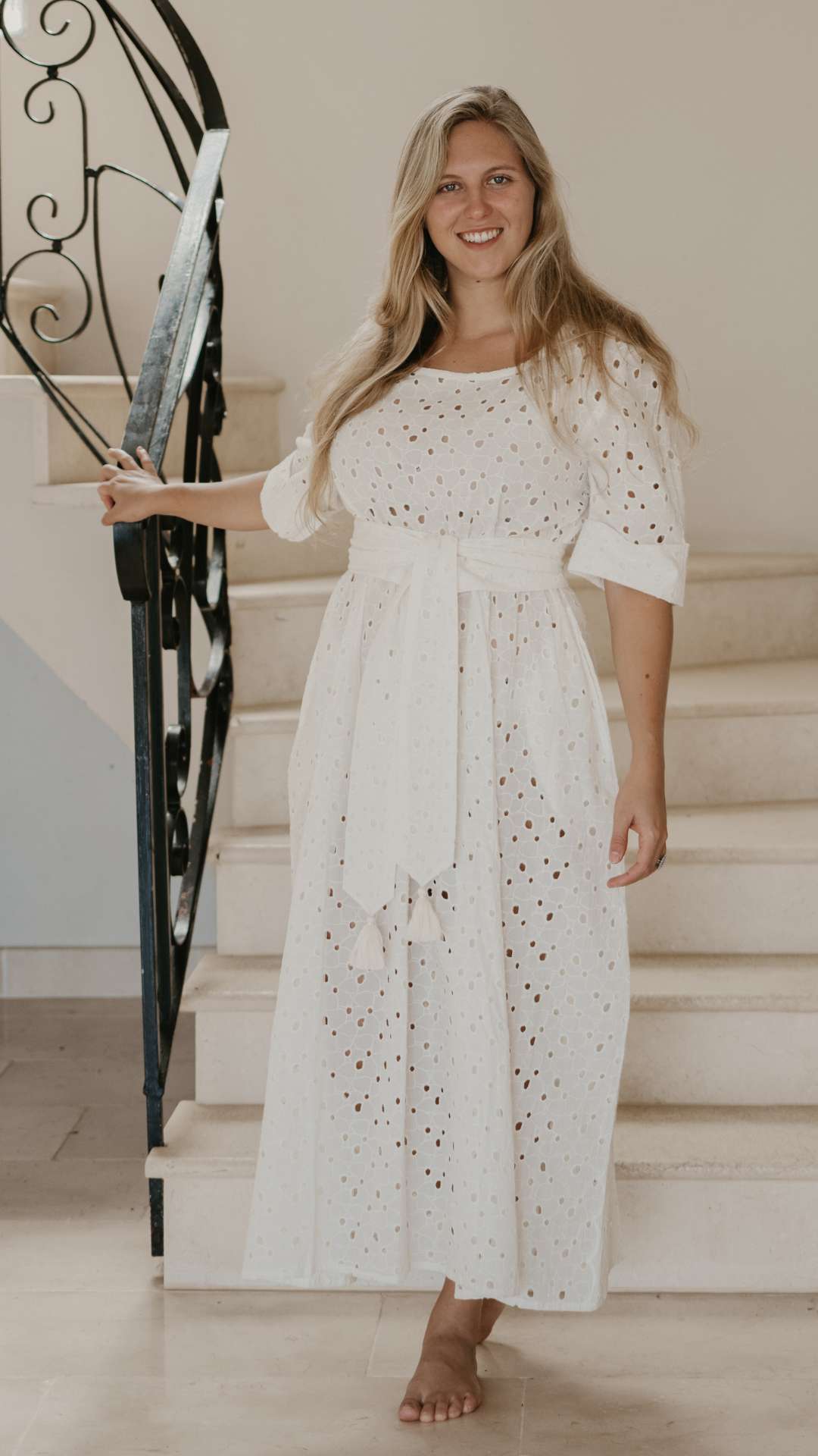 La Robe Auriane Broderie Anglaise Allamanda