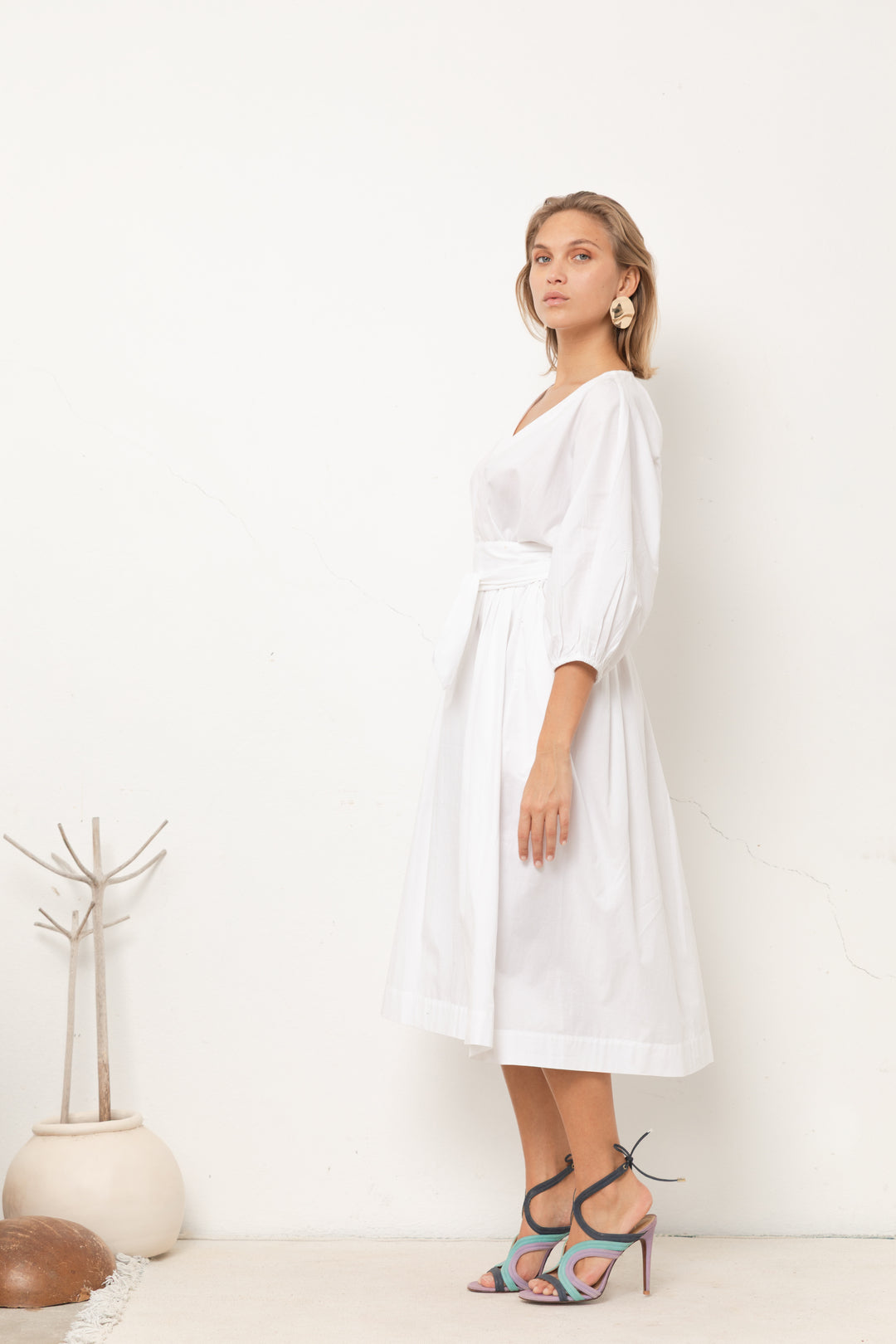 La Robe Oversize Youli Blanche