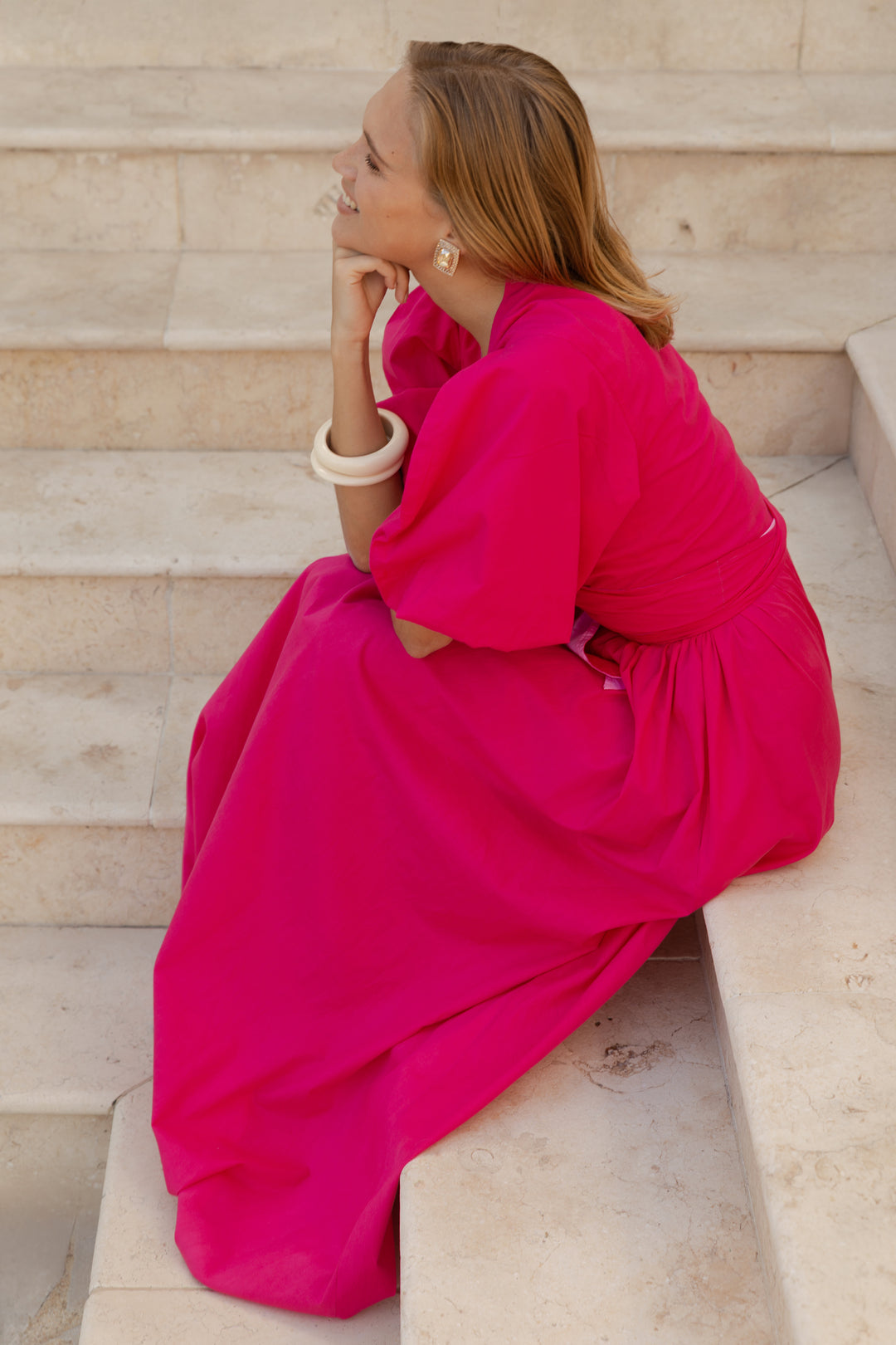 La Jupe Eugénie Fuchsia