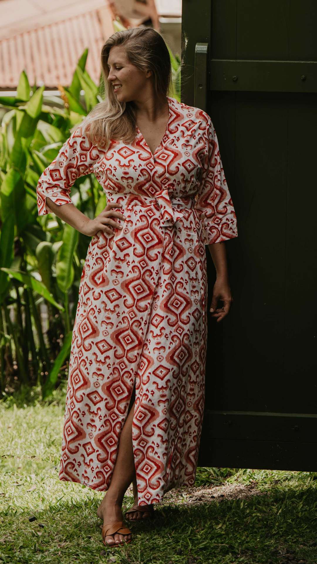 Robe AMÉLIE Longue - Céleste Caribbean