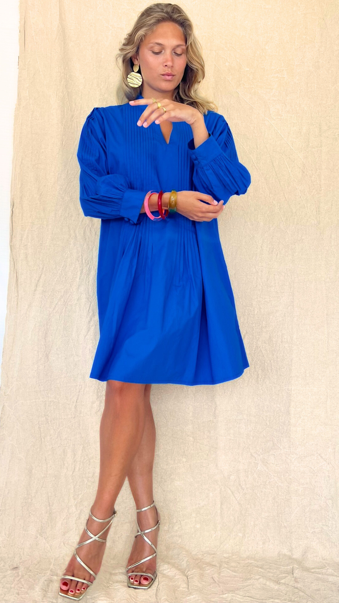 La robe courte Amabel Cobalt