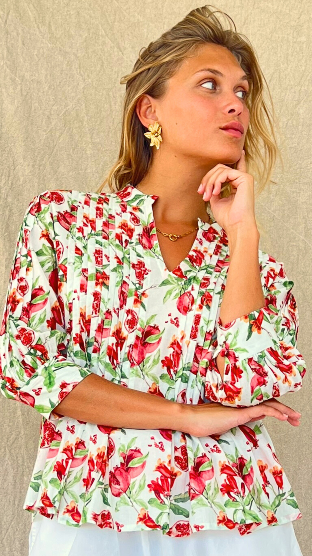 Blouse Amabel Grenat