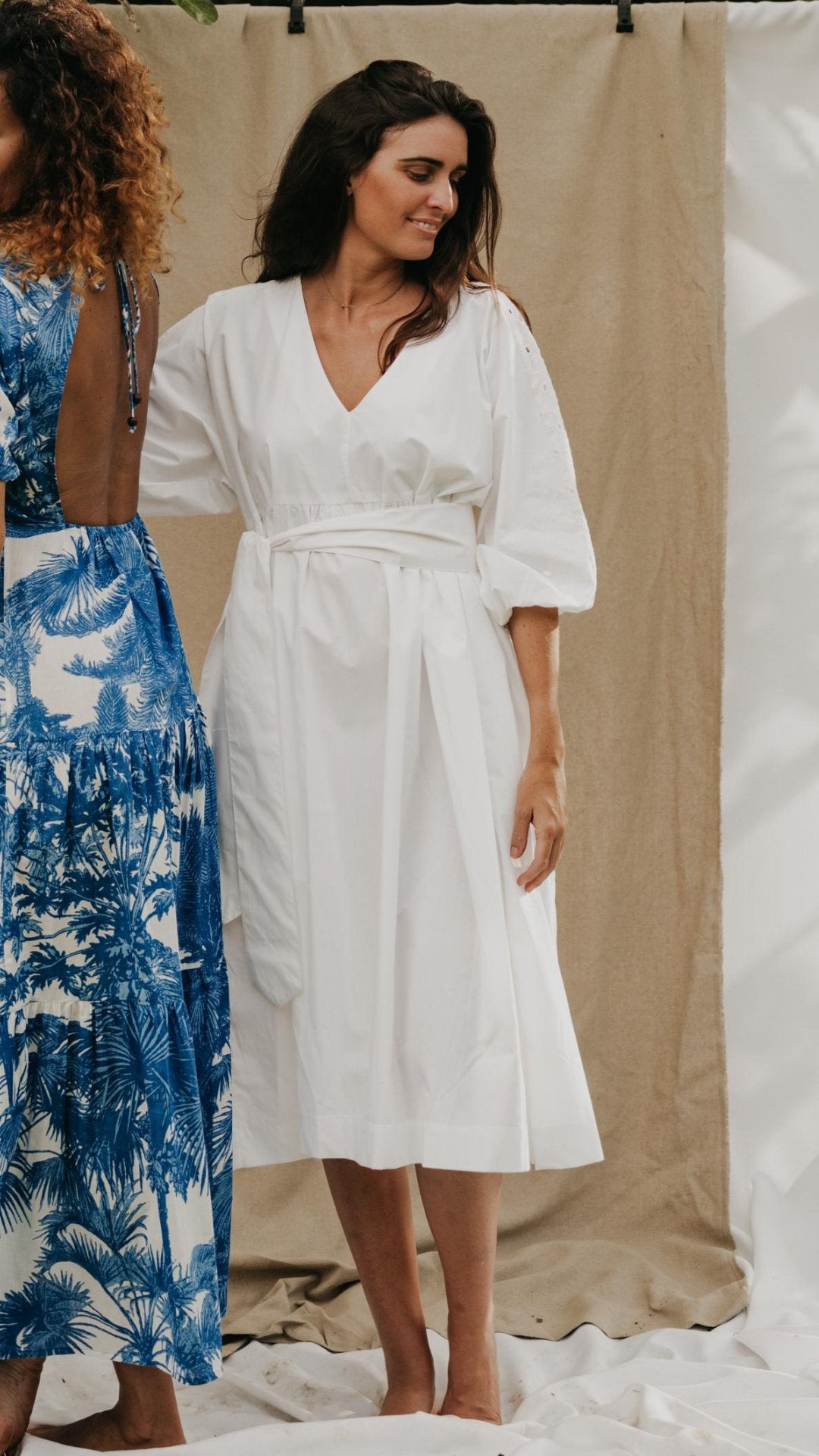 La Robe Oversize Youli - Céleste Caribbean